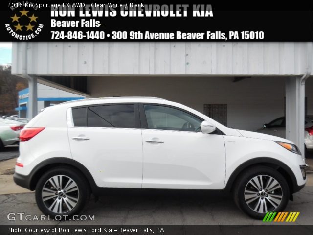 2016 Kia Sportage EX AWD in Clear White