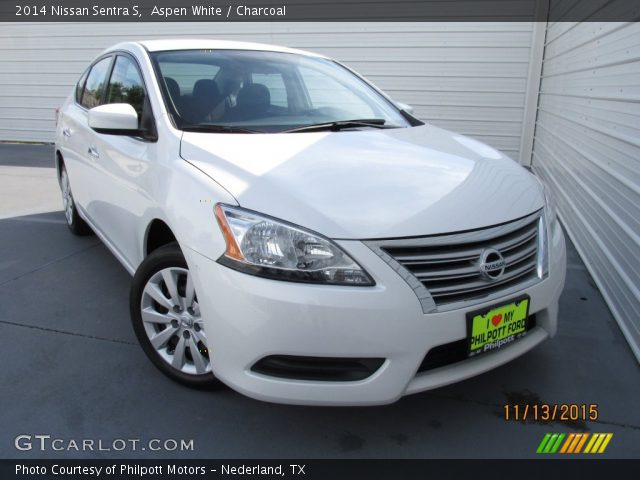 2014 Nissan Sentra S in Aspen White