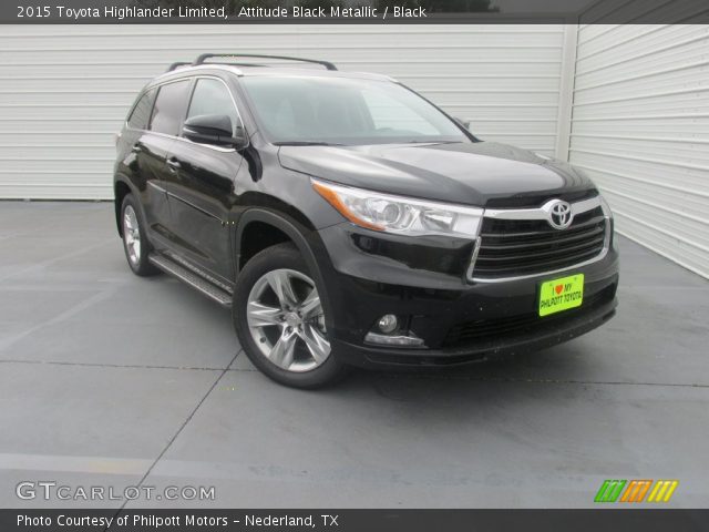 2015 Toyota Highlander Limited in Attitude Black Metallic