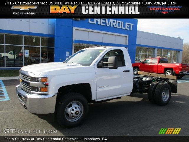 2016 Chevrolet Silverado 3500HD WT Regular Cab 4x4 Chassis in Summit White