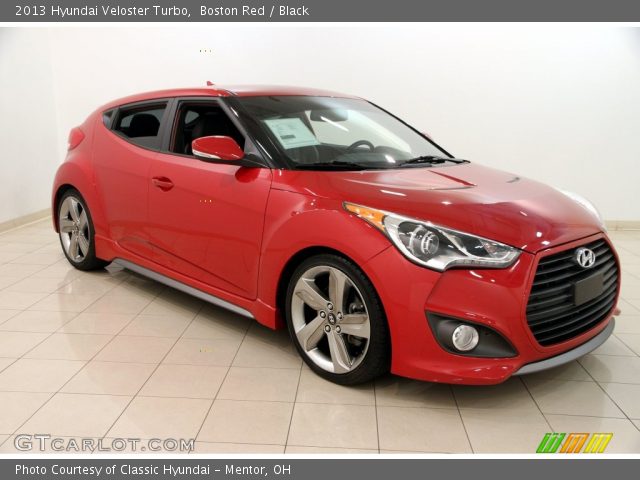 2013 Hyundai Veloster Turbo in Boston Red