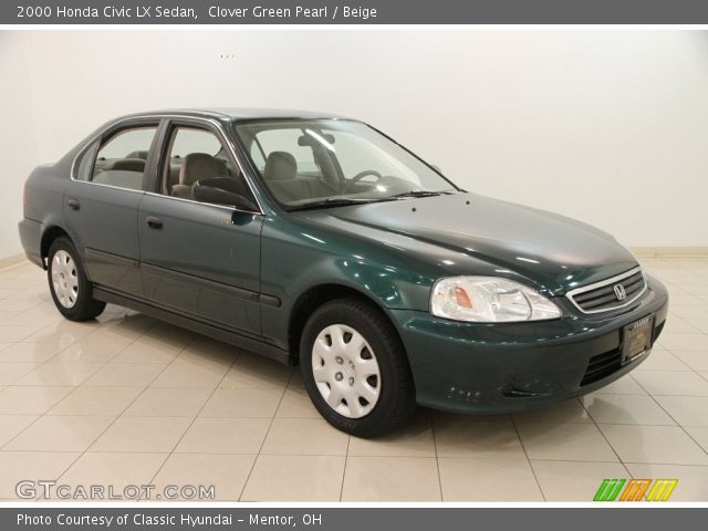 2000 Honda Civic LX Sedan in Clover Green Pearl
