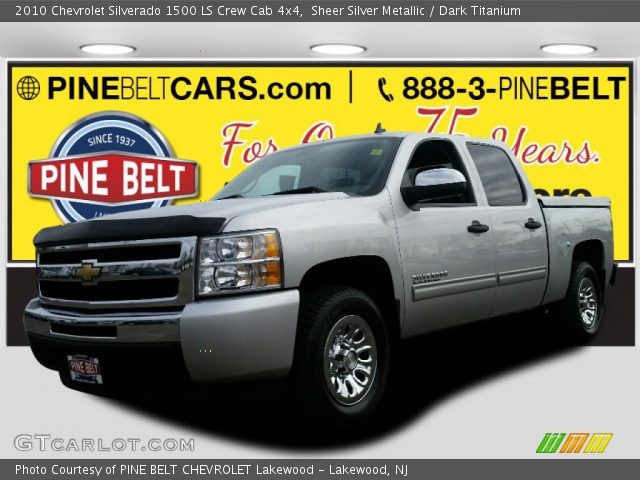 2010 Chevrolet Silverado 1500 LS Crew Cab 4x4 in Sheer Silver Metallic