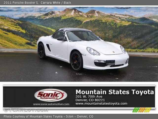 2011 Porsche Boxster S in Carrara White