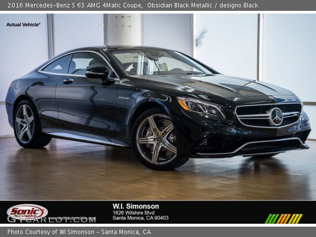 2016 Mercedes-Benz S 63 AMG 4Matic Coupe in Obsidian Black Metallic