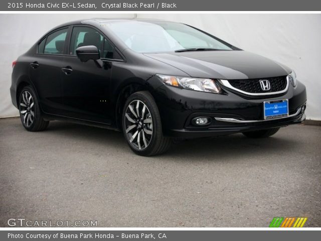 2015 Honda Civic EX-L Sedan in Crystal Black Pearl