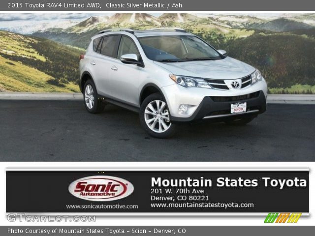 2015 Toyota RAV4 Limited AWD in Classic Silver Metallic