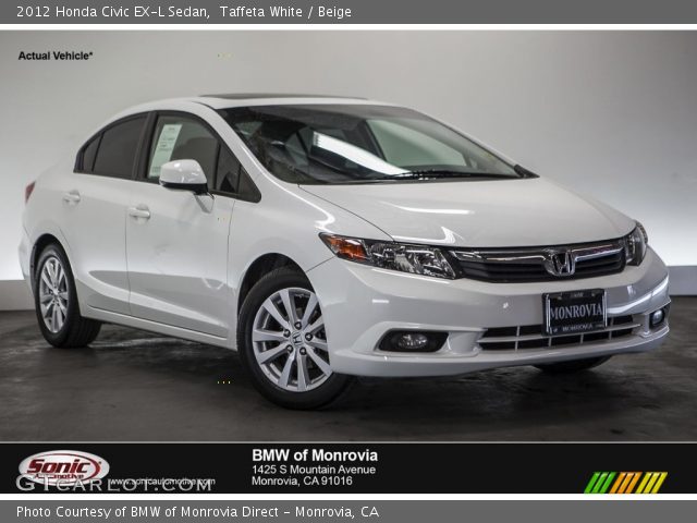 2012 Honda Civic EX-L Sedan in Taffeta White