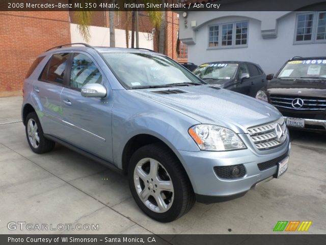 Iridium Silver Metallic 2008 Mercedes Benz Ml 350 4matic