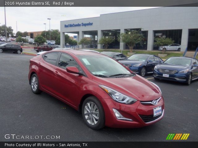 2016 Hyundai Elantra SE in Red