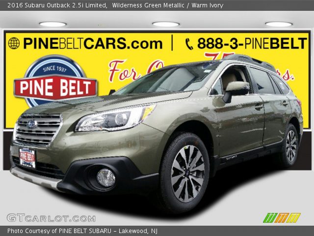 2016 Subaru Outback 2.5i Limited in Wilderness Green Metallic