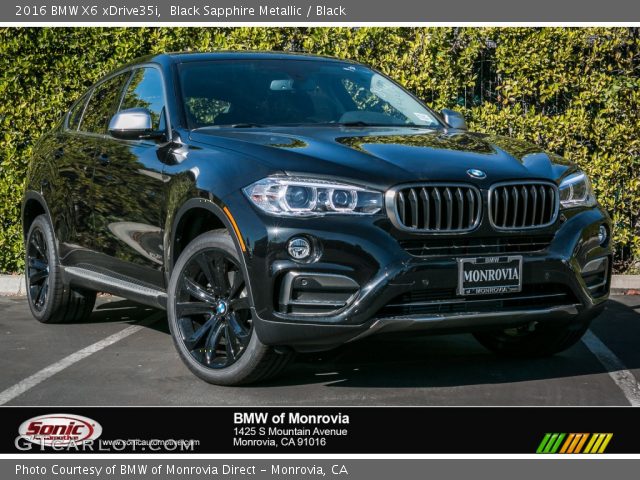 2016 BMW X6 xDrive35i in Black Sapphire Metallic