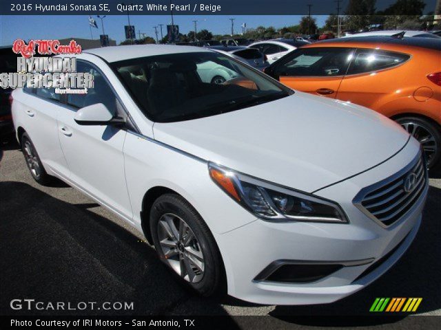 2016 Hyundai Sonata SE in Quartz White Pearl