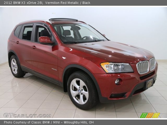 2012 BMW X3 xDrive 28i in Vermilion Red Metallic