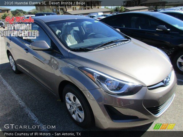 2016 Hyundai Elantra SE in Desert Bronze