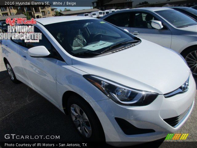2016 Hyundai Elantra SE in White