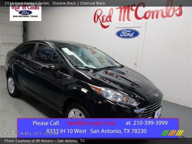 2016 Ford Fiesta S Sedan in Shadow Black
