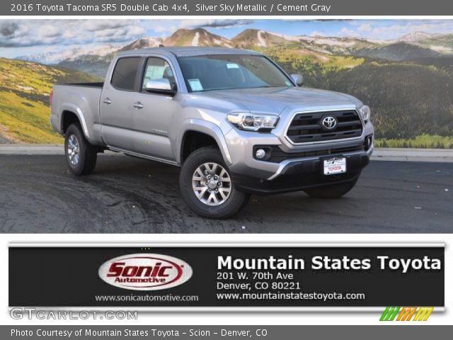 2016 Toyota Tacoma SR5 Double Cab 4x4 in Silver Sky Metallic