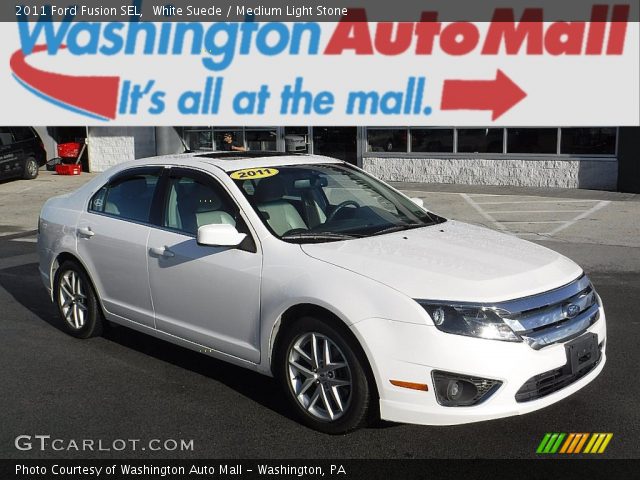 2011 Ford Fusion SEL in White Suede
