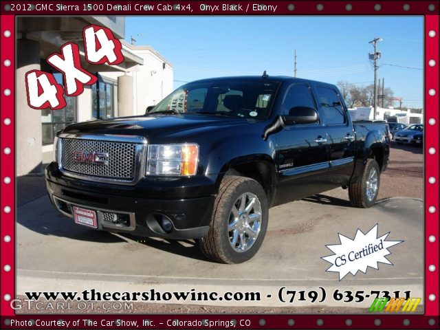 2012 GMC Sierra 1500 Denali Crew Cab 4x4 in Onyx Black