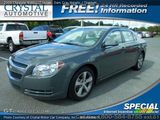 2009 Chevrolet Malibu LT Sedan in Dark Gray Metallic