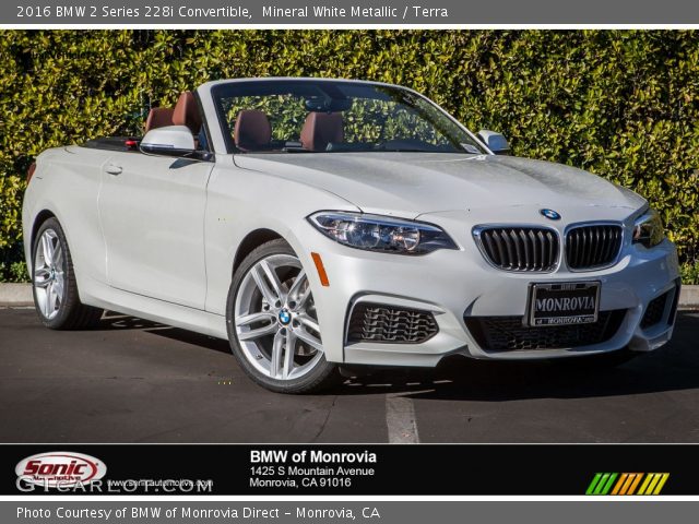 2016 BMW 2 Series 228i Convertible in Mineral White Metallic
