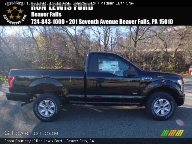 2016 Ford F150 XL Regular Cab 4x4 in Shadow Black