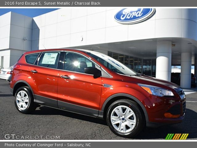 2016 Ford Escape S in Sunset Metallic