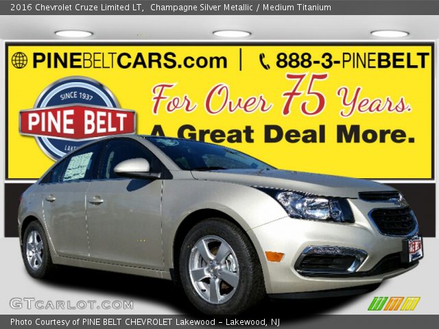 2016 Chevrolet Cruze Limited LT in Champagne Silver Metallic