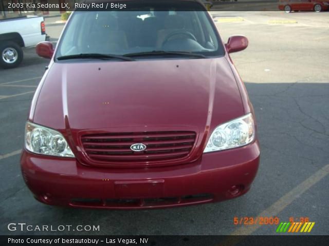 2003 Kia Sedona LX in Ruby Red