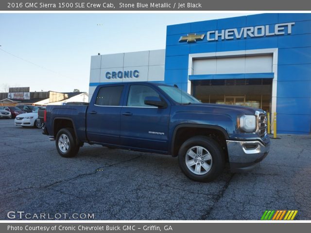 2016 GMC Sierra 1500 SLE Crew Cab in Stone Blue Metallic