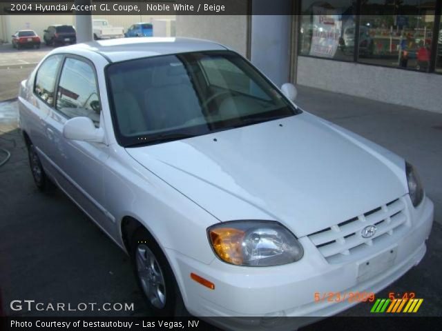2004 Hyundai Accent GL Coupe in Noble White