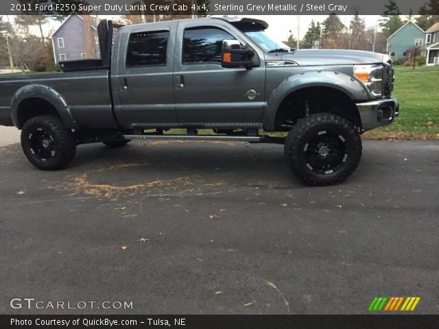 2011 Ford F250 Super Duty Lariat Crew Cab 4x4 in Sterling Grey Metallic