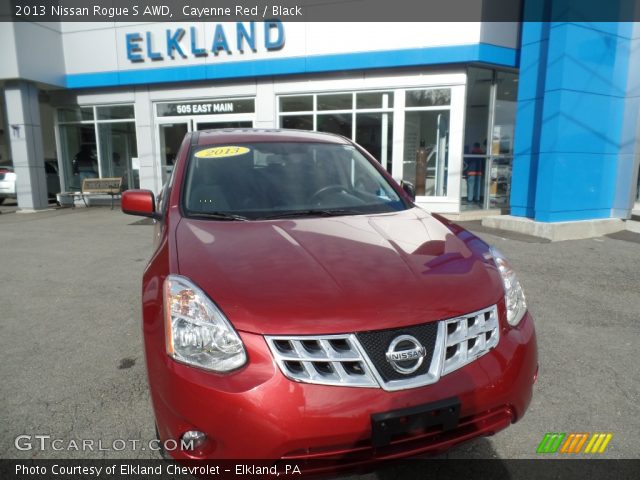 2013 Nissan Rogue S AWD in Cayenne Red
