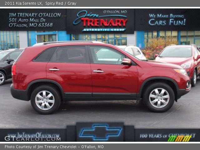 2011 Kia Sorento LX in Spicy Red