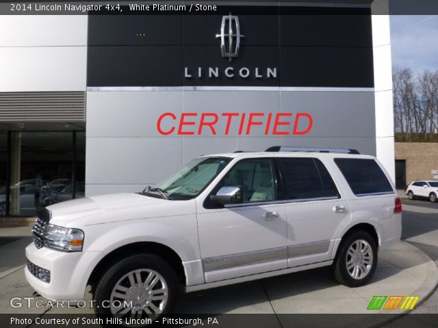 2014 Lincoln Navigator 4x4 in White Platinum