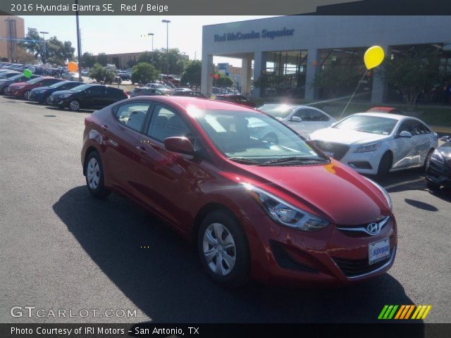 2016 Hyundai Elantra SE in Red