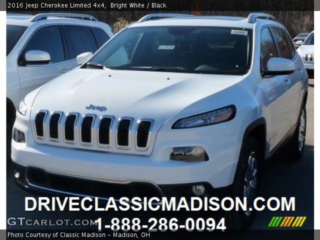 2016 Jeep Cherokee Limited 4x4 in Bright White