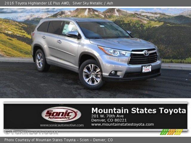 2016 Toyota Highlander LE Plus AWD in Silver Sky Metallic