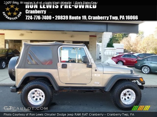 2005 Jeep Wrangler X 4x4 in Light Khaki Metallic