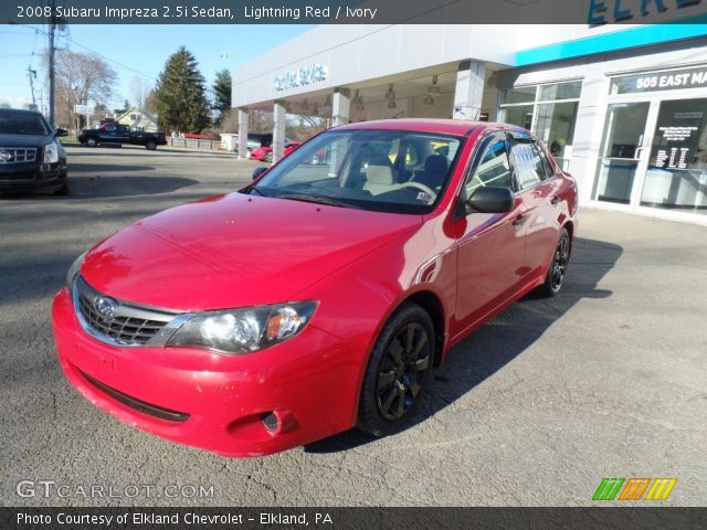2008 Subaru Impreza 2.5i Sedan in Lightning Red
