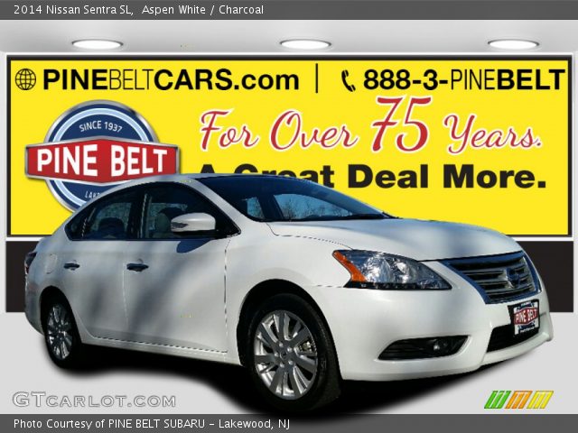 2014 Nissan Sentra SL in Aspen White