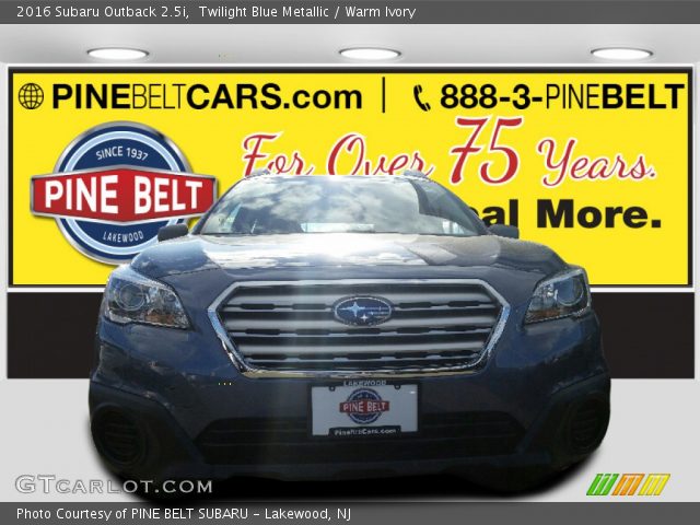 2016 Subaru Outback 2.5i in Twilight Blue Metallic