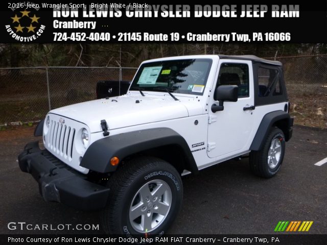2016 Jeep Wrangler Sport in Bright White