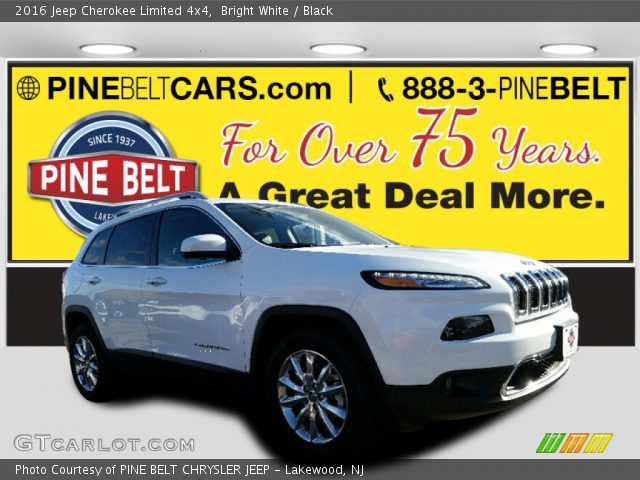 2016 Jeep Cherokee Limited 4x4 in Bright White