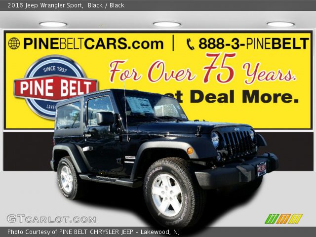 2016 Jeep Wrangler Sport in Black