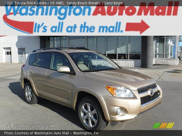 2010 Toyota RAV4 Limited V6 4WD in Sandy Beach Metallic