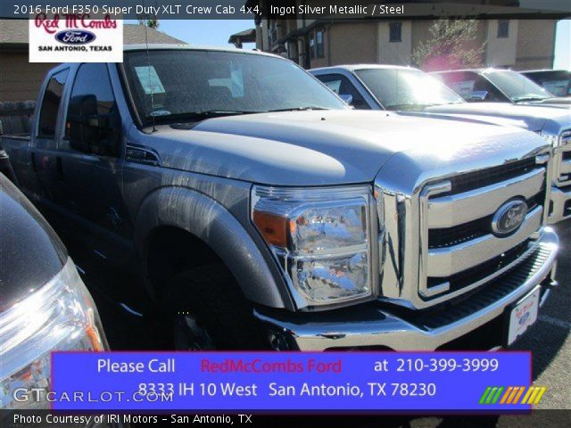 2016 Ford F350 Super Duty XLT Crew Cab 4x4 in Ingot Silver Metallic
