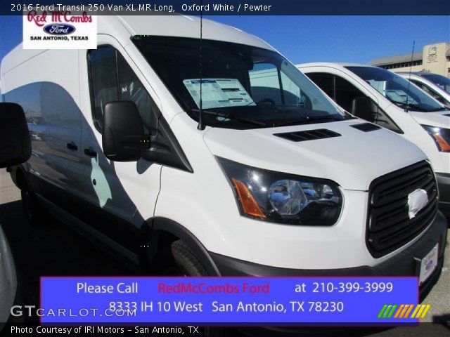 2016 Ford Transit 250 Van XL MR Long in Oxford White