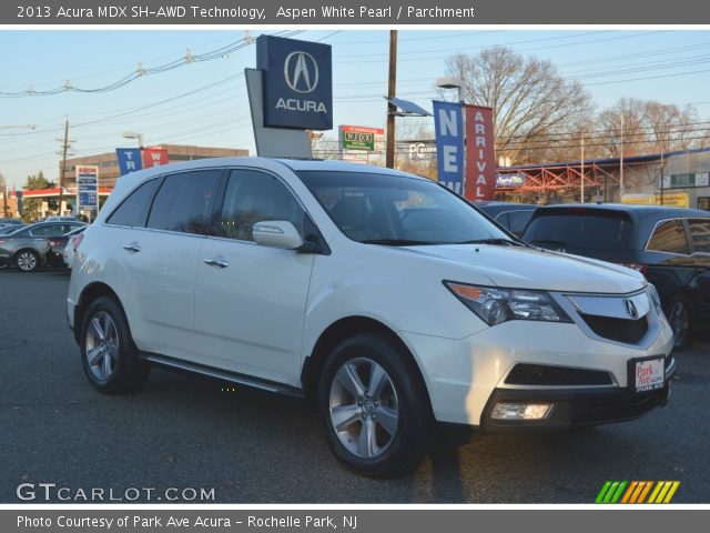 2013 Acura MDX SH-AWD Technology in Aspen White Pearl